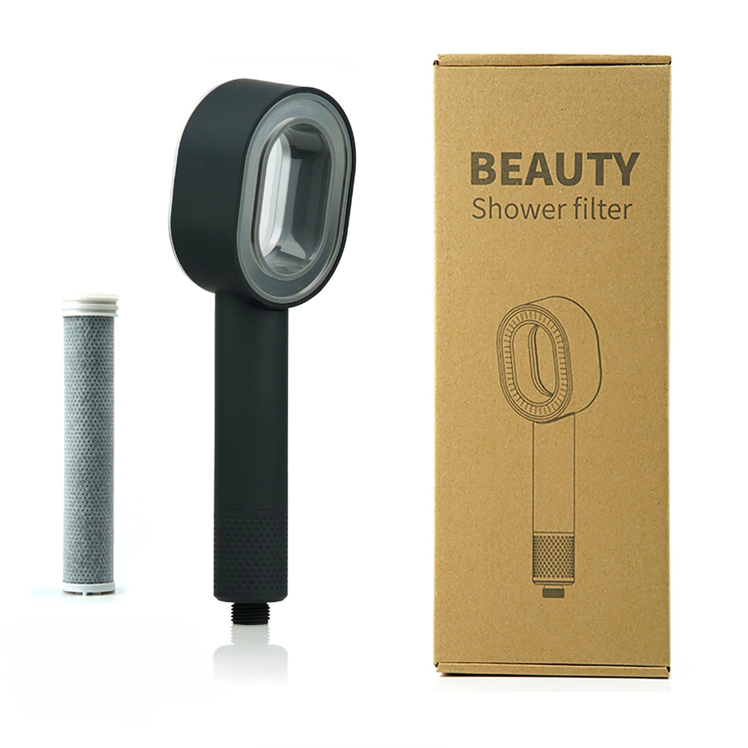 Aromatherapy shower head with brush head massage