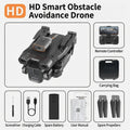 H12 Drone with Three-Sided Obstacle Avoidance, Remote Control Aircraft, Long-Endurance, HD Aerial Photography, Quadcopter Toy Drone