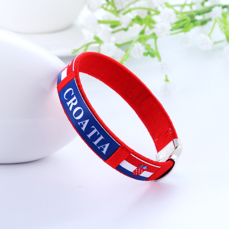 2026 World Cup National Team Braided Bracelet | Soccer Fan Wristband