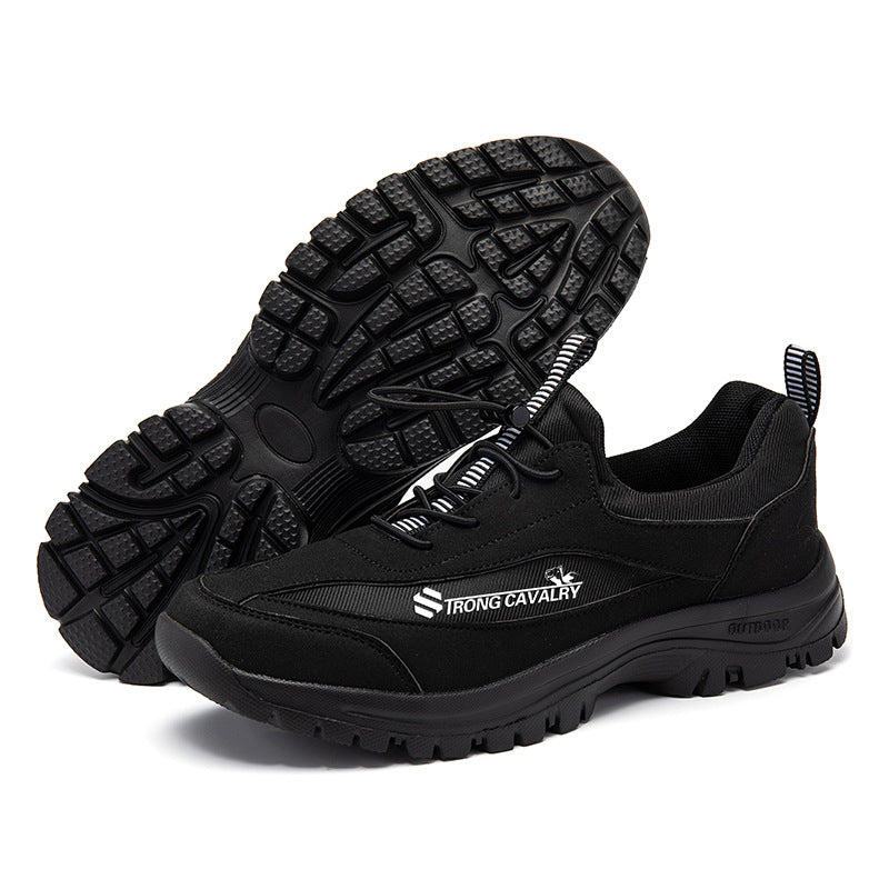 SIHI Men’s Slip-On Hiking Shoes, Non-Slip Outdoor Trekking Sneakers