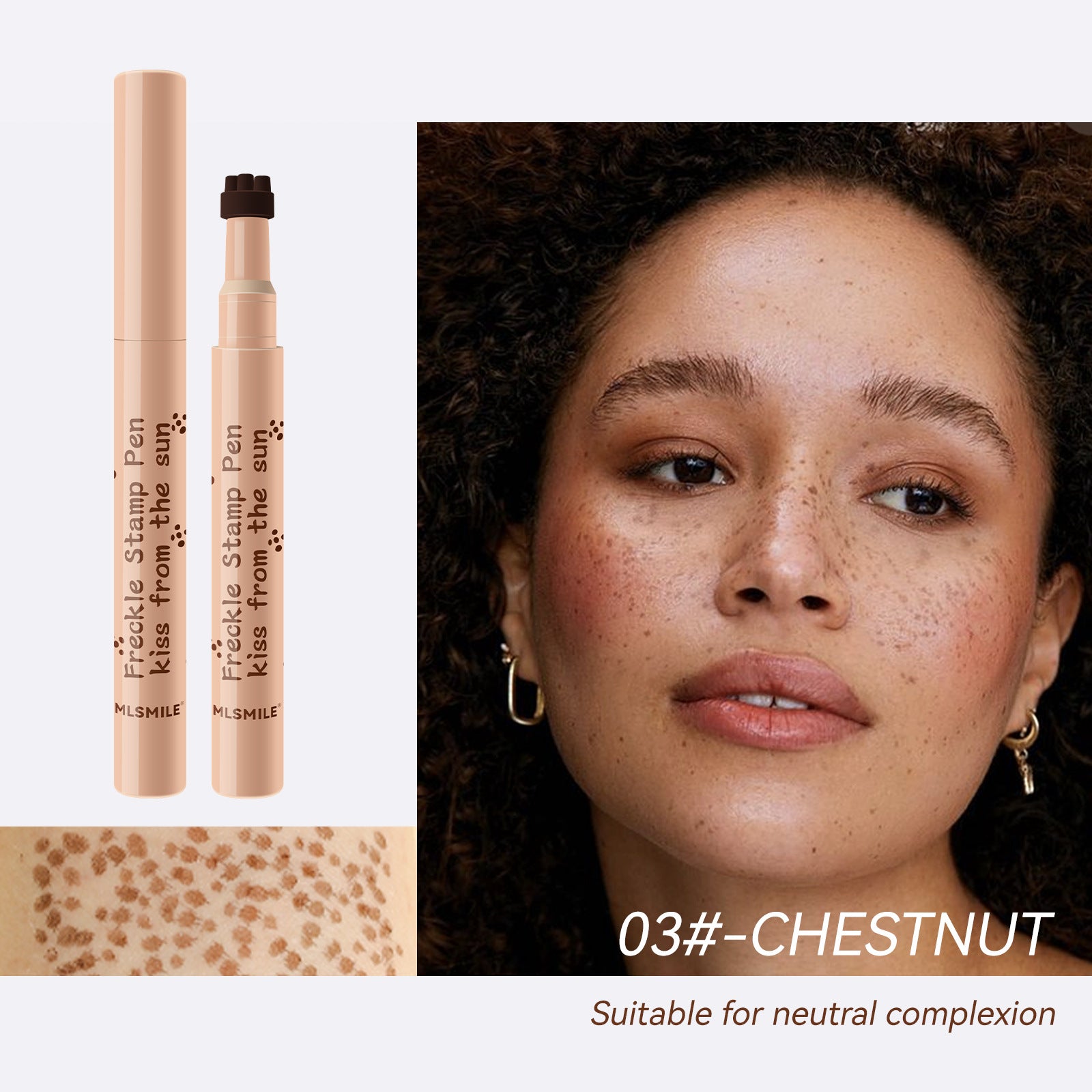 SIHI Freckle Stamp Pen, Natural Long-Lasting Freckle Makeup Tool