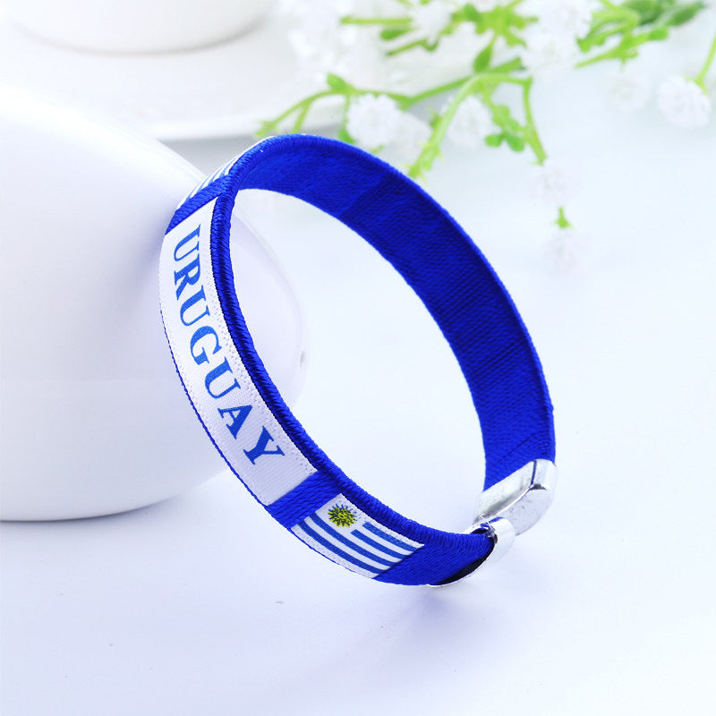 2026 World Cup National Team Braided Bracelet | Soccer Fan Wristband