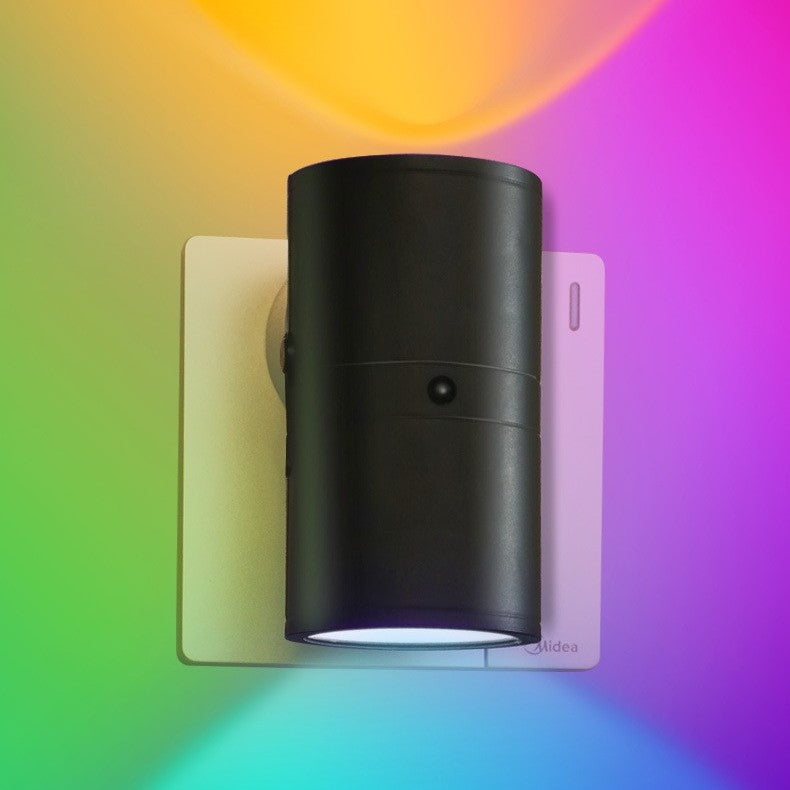 Cylindrical LED night light, baby bedside light, RGB color changing tube light, small night light, indoor lighting decoration light