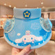 Kids Cartoon Sun Hat with Cooling Fan, UPF50+ Wide Brim Neck Flap Summer Outdoor UV Protection Hat with Whistle Chin Strap for Boys Girls