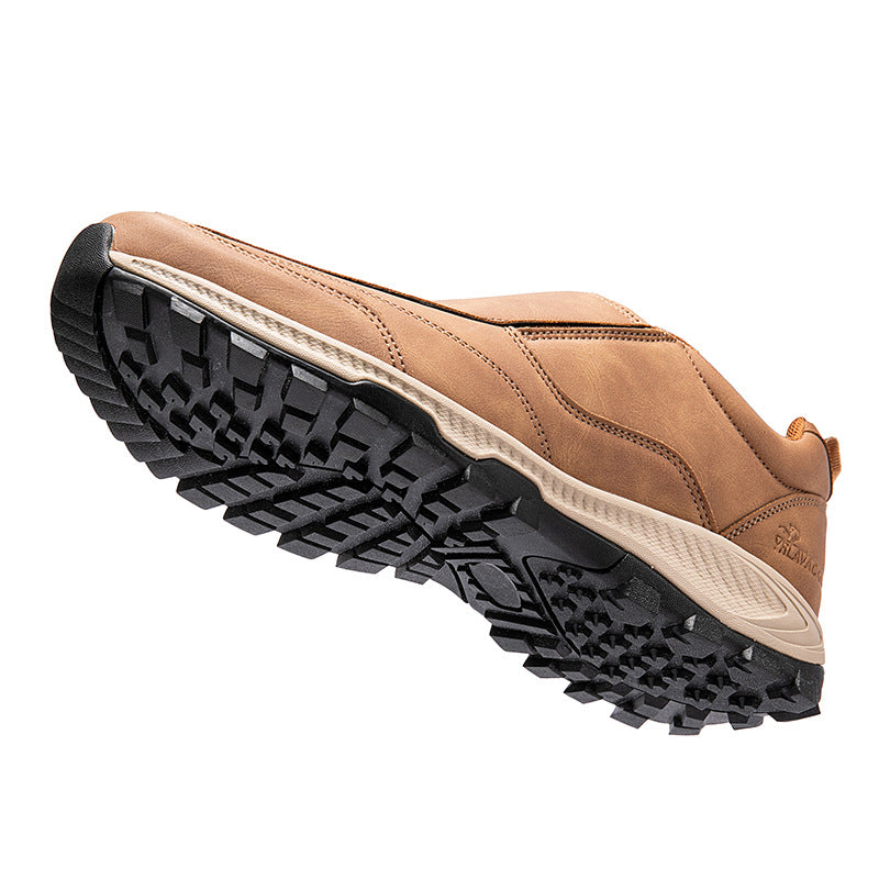 SIHI Men’s Slip-On Waterproof Hiking Shoes, Non-Slip Outdoor Walking Sneakers