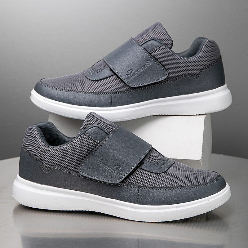 SIHI Men’s Adjustable Strap Casual Walking Shoes, Breathable Mesh Non-Slip Sneakers