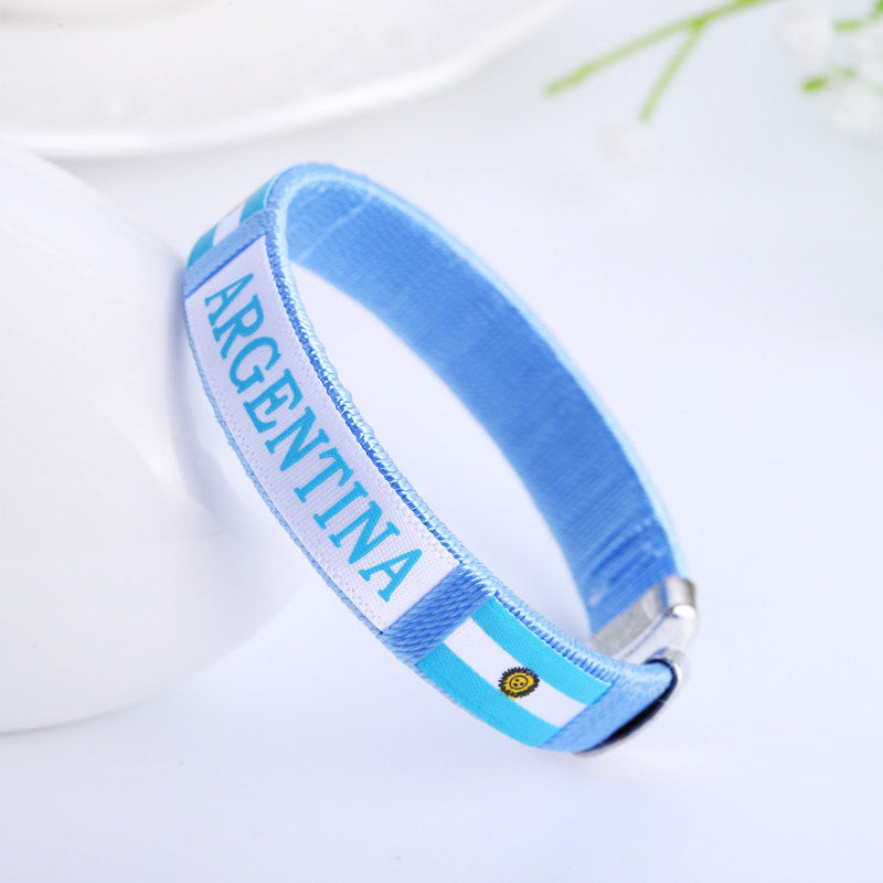 2026 World Cup National Team Braided Bracelet | Soccer Fan Wristband