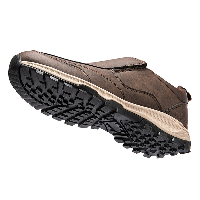 SIHI Men’s Slip-On Waterproof Hiking Shoes, Non-Slip Outdoor Walking Sneakers
