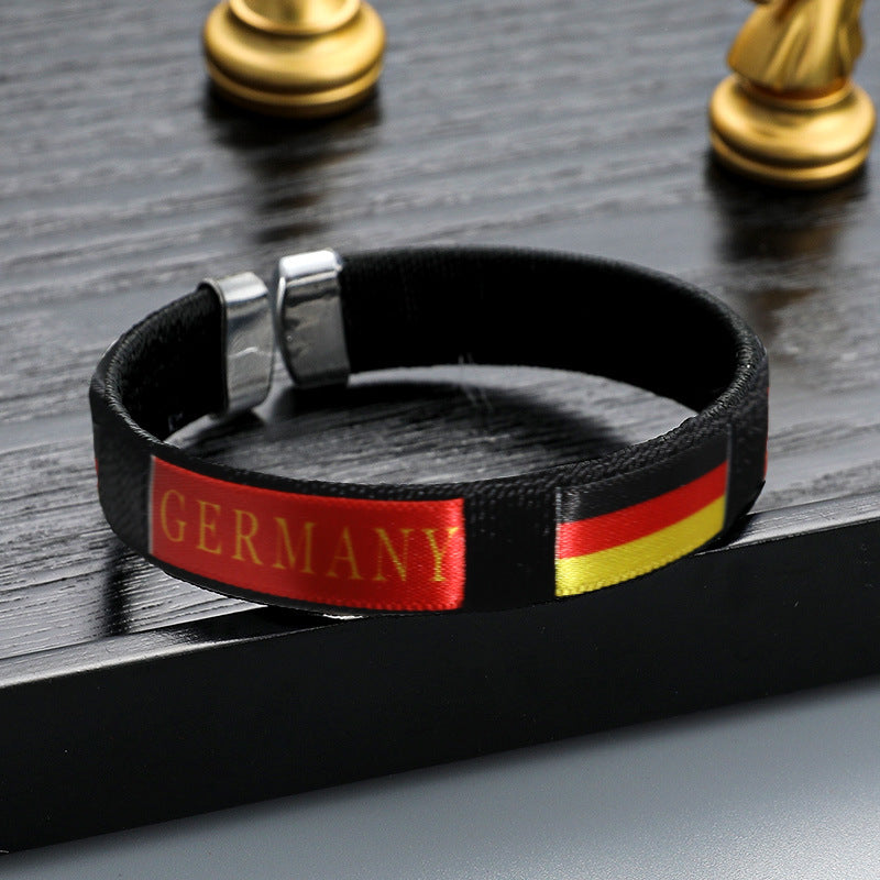 2026 World Cup National Team Braided Bracelet | Soccer Fan Wristband