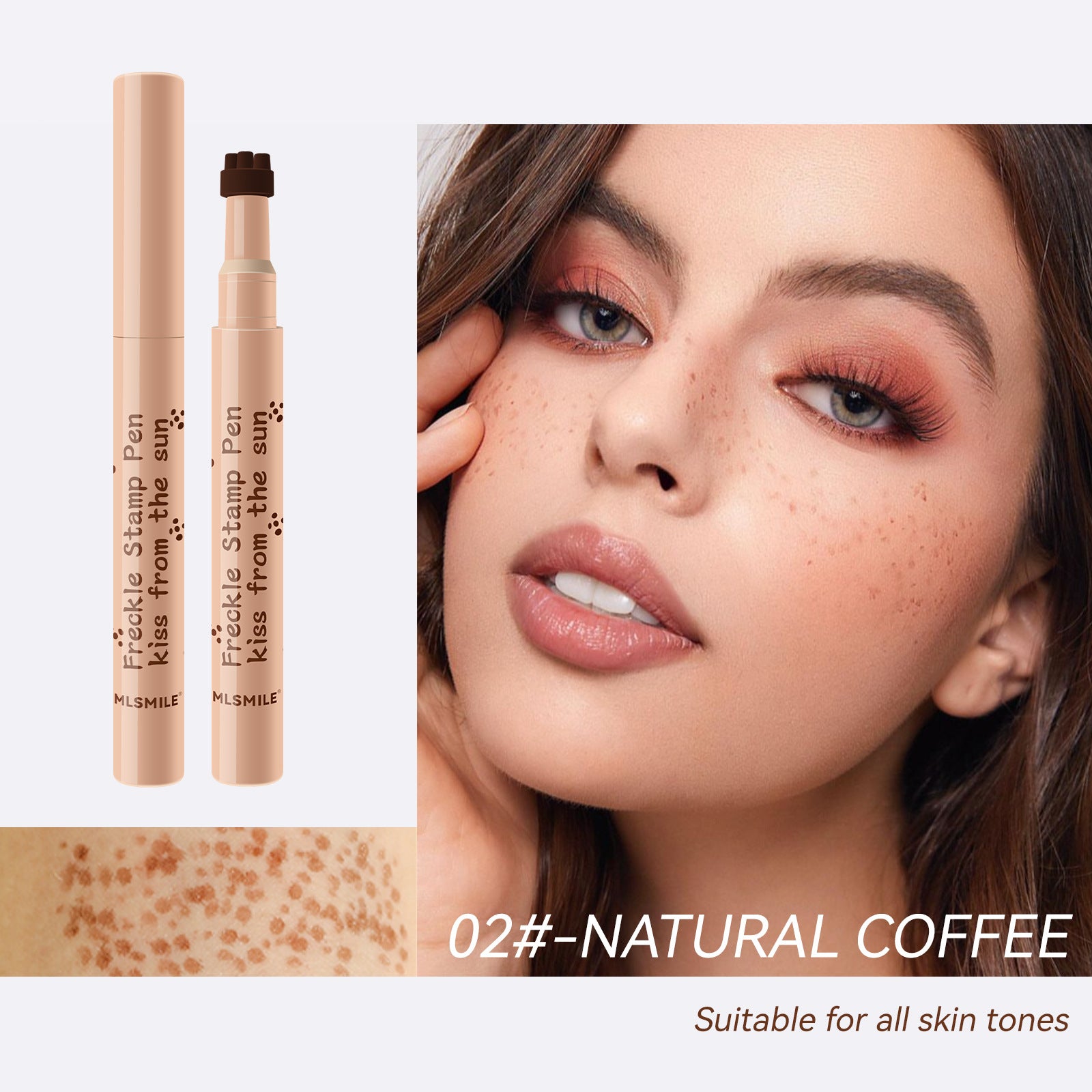SIHI Freckle Stamp Pen, Natural Long-Lasting Freckle Makeup Tool