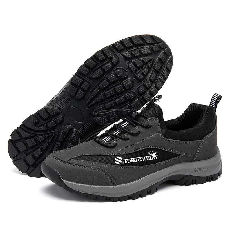 SIHI Men’s Slip-On Hiking Shoes, Non-Slip Outdoor Trekking Sneakers