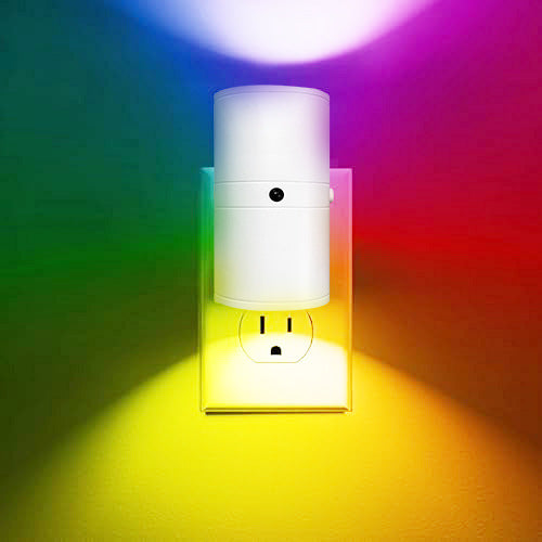 Cylindrical LED night light, baby bedside light, RGB color changing tube light, small night light, indoor lighting decoration light