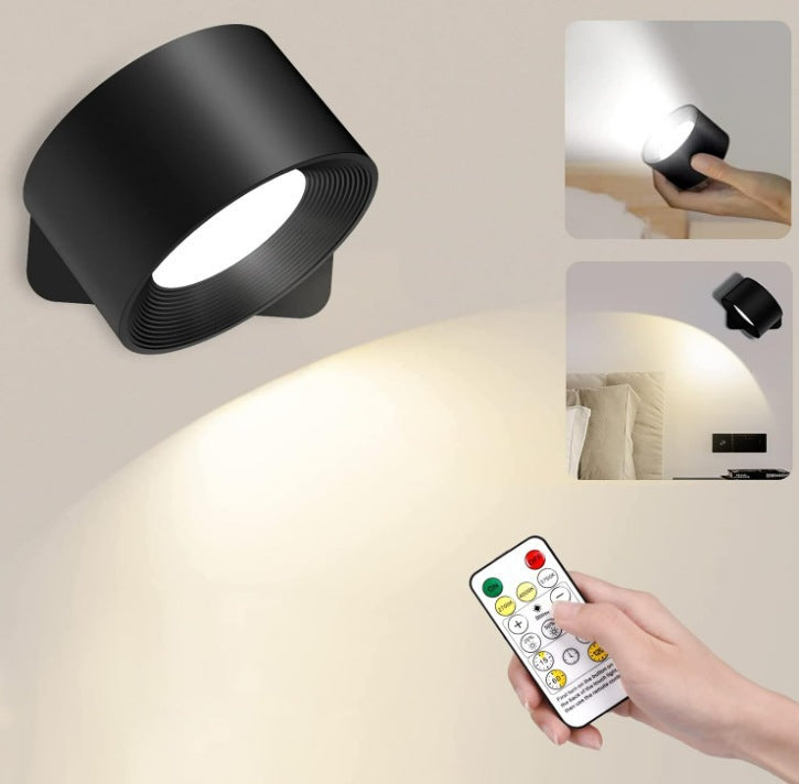 USB Rechargeable LED Wall Reading Light with Touch Control & Magnetic Mount