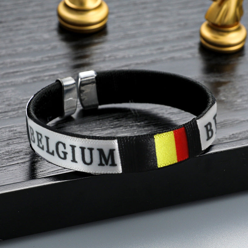2026 World Cup National Team Braided Bracelet | Soccer Fan Wristband