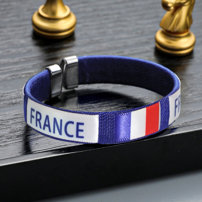 2026 World Cup National Team Braided Bracelet | Soccer Fan Wristband