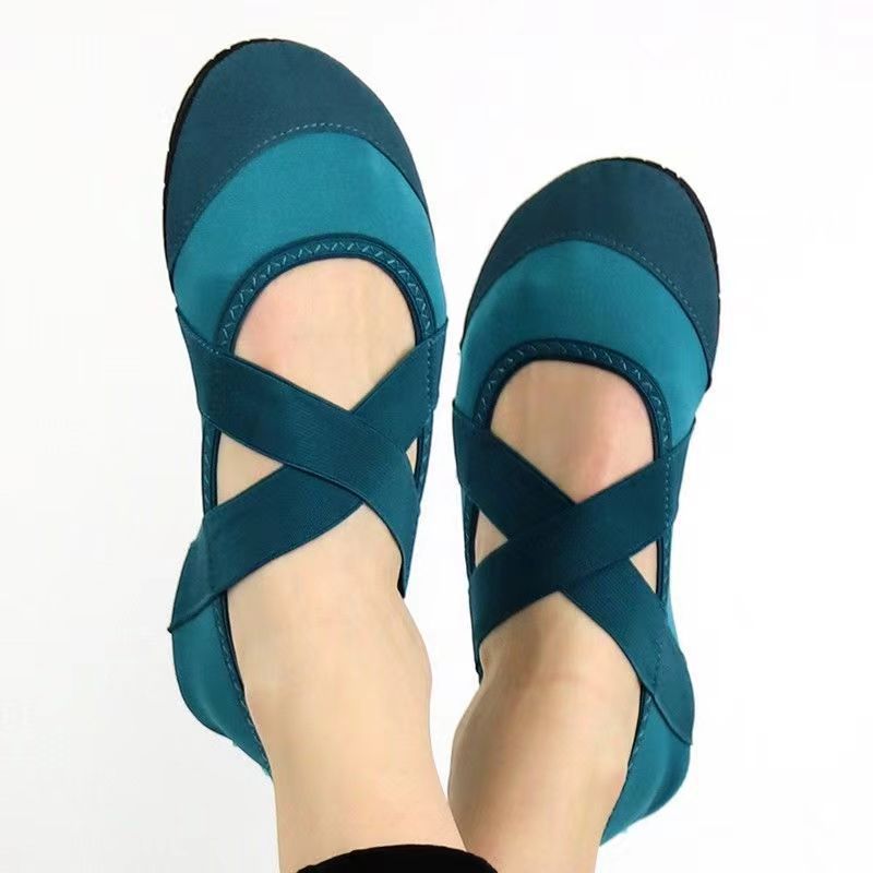 SIHI Women’s Cross-Strap Yoga Shoes, Non-Slip Soft Sole Indoor Fitness Socks