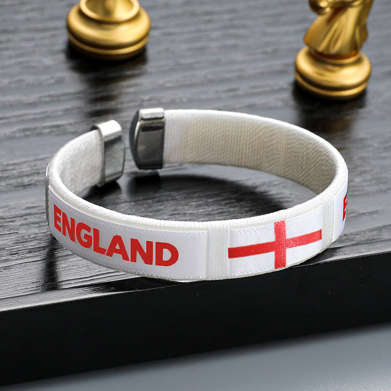 2026 World Cup National Team Braided Bracelet | Soccer Fan Wristband