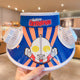 Kids Cartoon Sun Hat with Cooling Fan, UPF50+ Wide Brim Neck Flap Summer Outdoor UV Protection Hat with Whistle Chin Strap for Boys Girls