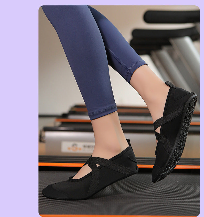 SIHI Women’s Cross-Strap Yoga Shoes, Non-Slip Soft Sole Indoor Fitness Socks