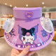 Kids Cartoon Sun Hat with Cooling Fan, UPF50+ Wide Brim Neck Flap Summer Outdoor UV Protection Hat with Whistle Chin Strap for Boys Girls