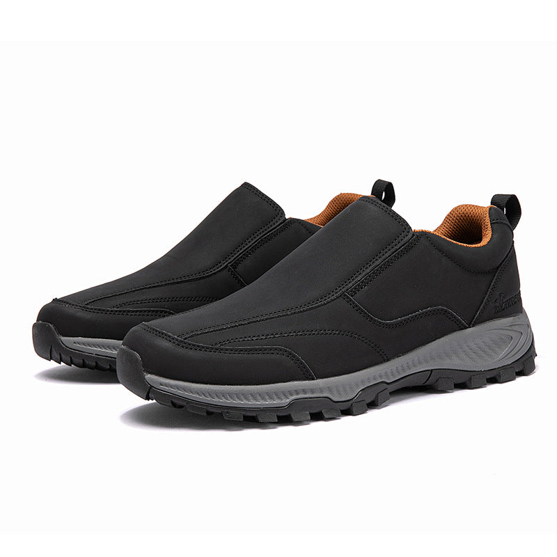 SIHI Men’s Slip-On Waterproof Hiking Shoes, Non-Slip Outdoor Walking Sneakers