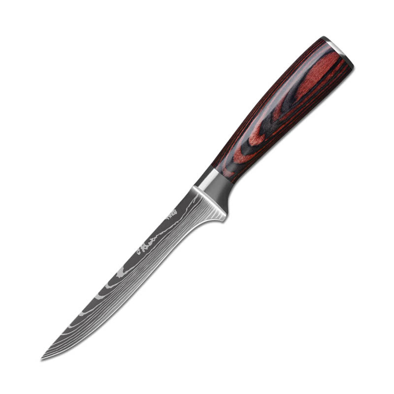 Damascus pattern vegetable cutting tool