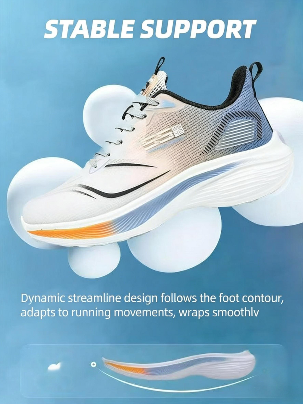 Men's Breathable Mesh Running Shoes | Stable Support Training Sneakers