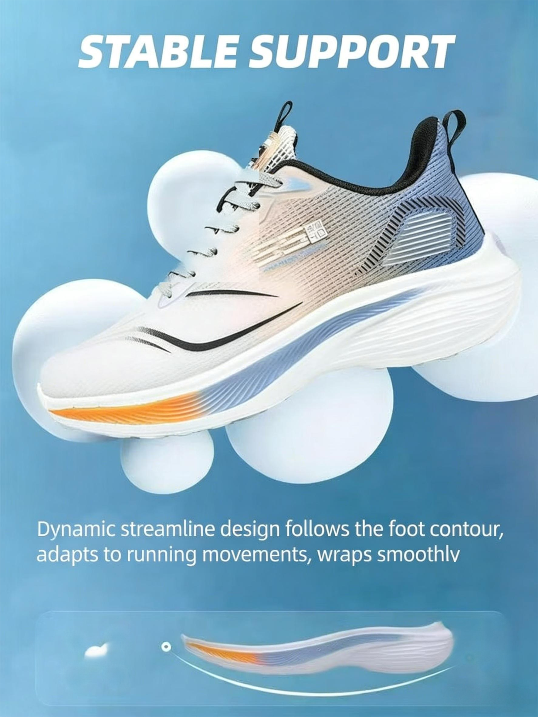 Men's Breathable Mesh Running Shoes | Stable Support Training Sneakers