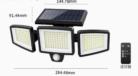 Cross-Border New Smart Induction Outdoor Lighting Solar Garden Light Wall Lamp Gate Garden Waterproof and Energy-Saving