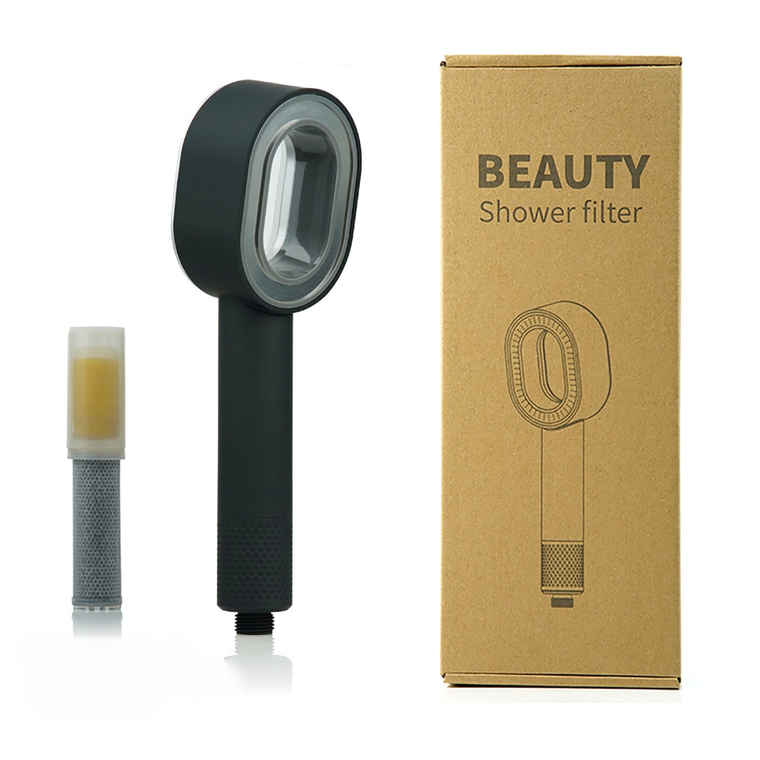 Aromatherapy shower head with brush head massage