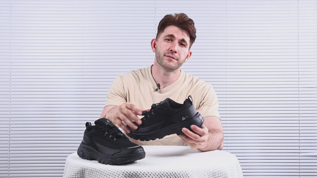 SIHI Lightweight Hiking Shoes for Men, Non-Slip Outdoor Trekking Sneakers