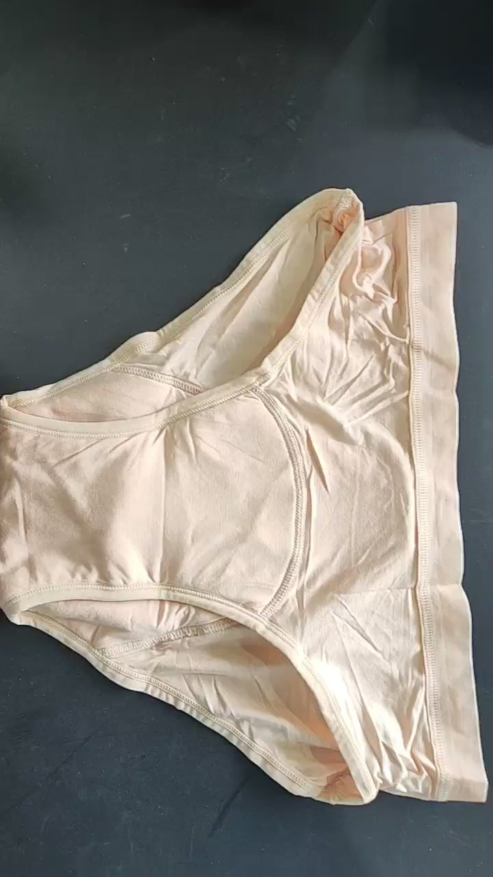 SIHI Women’s Bamboo Fiber Period Underwear, Leak-Proof 4-Layer Sanitary Briefs