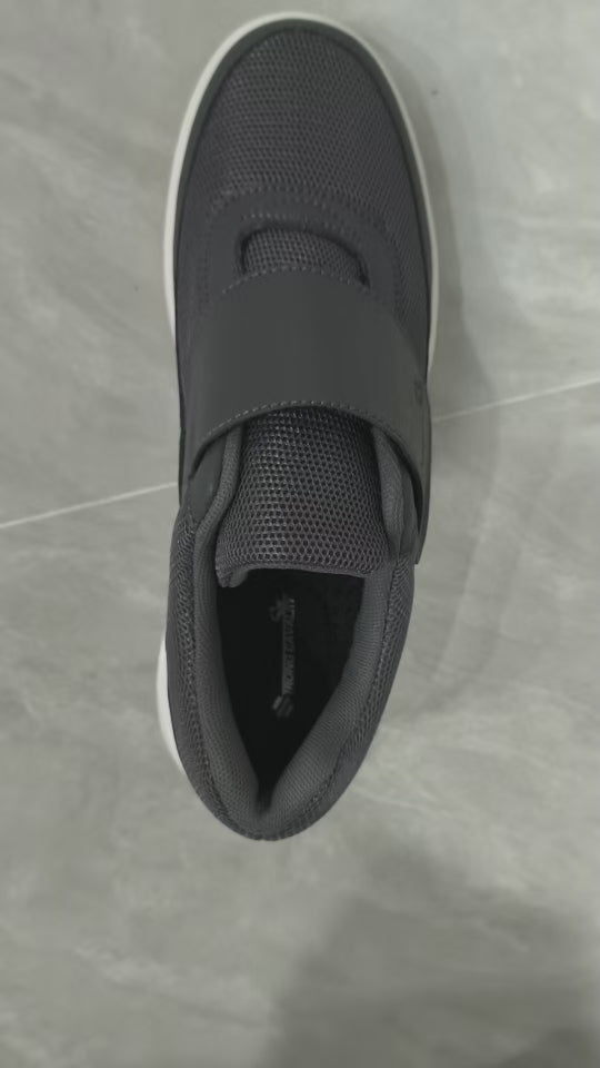 SIHI Men’s Adjustable Strap Casual Walking Shoes, Breathable Mesh Non-Slip Sneakers